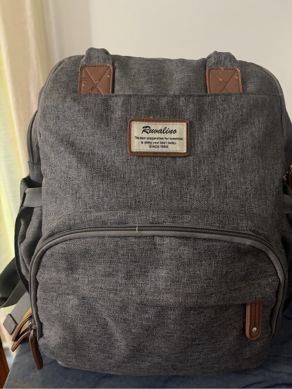 Ruvalino grey baby backpack